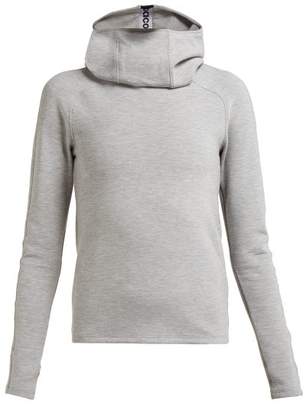 Paco Rabanne Logo Jacquard Hooded Sweatshirt - Womens - Grey