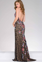 Thumbnail for your product : Jovani Floral Fitted Lace Dress 48893