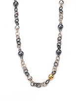 Thumbnail for your product : Gurhan Two-Tone Sterling Silver & 24K Yellow Gold Station Necklace