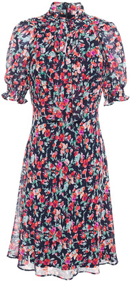 dkny white floral dress