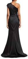 Thumbnail for your product : Zac Posen One-Shoulder Stretch Satin Gown