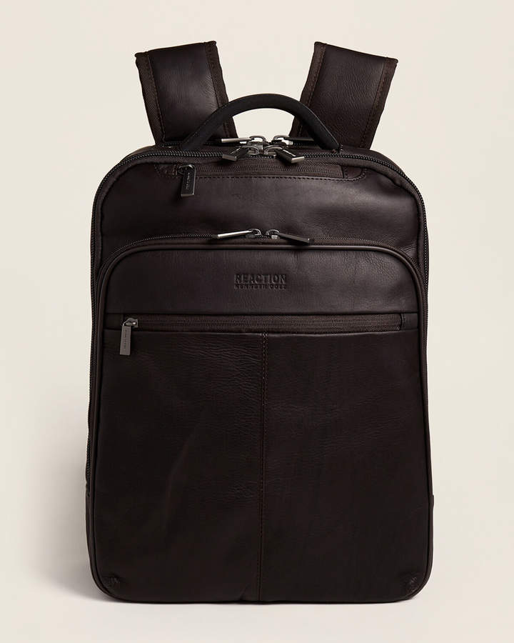 kenneth cole reaction back stage access leather backpack