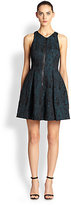 Thumbnail for your product : Ali Ro Zip-Front Crinkle Jacquard Dress