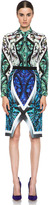 Thumbnail for your product : Peter Pilotto Spiral Viscose Skirt in Stencil Blue