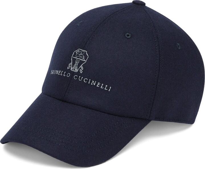 Brunello Cucinelli Virgin Wool Embroidered Baseball Cap
