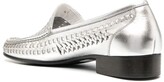 Thumbnail for your product : Saint Laurent Interwoven Low-Heel Loafers