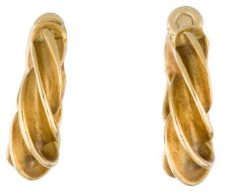 Tiffany & Co. 18K Twisted Hoop Earrings