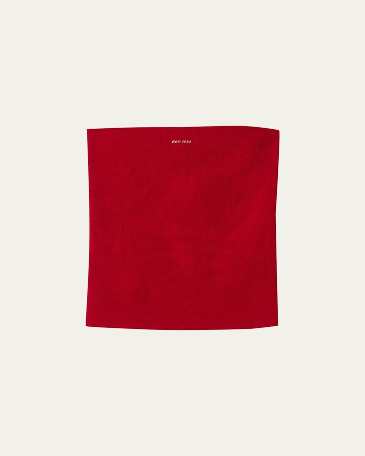 Miu Miu Ribbed Bandeau Top