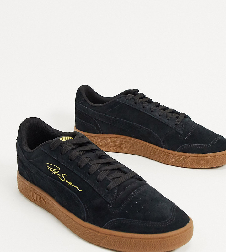 Puma Ralph Sampson gum sole sneakers in black exclusive to ASOS - ShopStyle