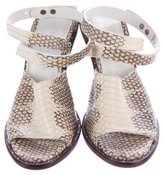 Thumbnail for your product : Freda Salvador Leather Embossed Sandals