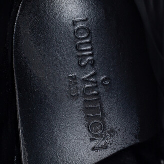 Louis Vuitton - Millenium Suede Wedge Sneakers Noir 38