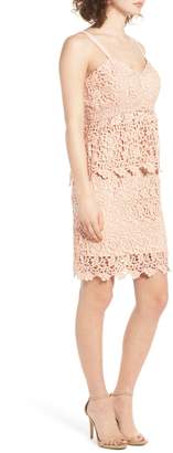 J.o.a. Ruffle Lace Bodycon Dress