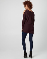 Thumbnail for your product : Le Château Viscose Cold Shoulder Sweater