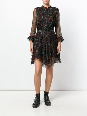 Zadig & Voltaire embroidered flared dress
