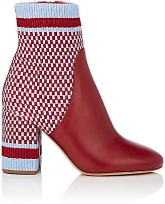 ANTOLINA Women's Marta Cotton & Leather Ankle Boots - Red