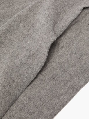 Acne Studios Canada Narrow Fringed Wool Scarf - Grey
