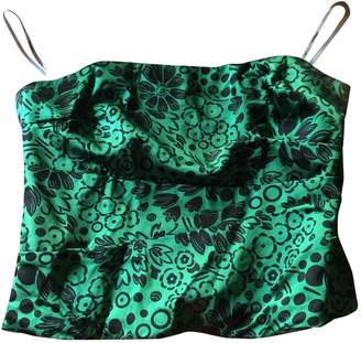 Kay Unger Green Silk Top for Women