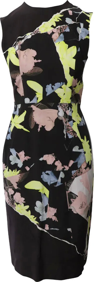 Erdem Printed Sheath Midi Dress