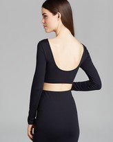 Thumbnail for your product : David Lerner Top - Low Back Crop