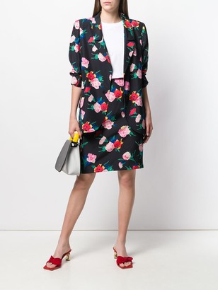 Emanuel Ungaro Pre Owned 1980's Floral Skirt Suit