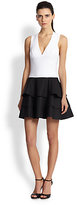 Thumbnail for your product : Robert Rodriguez Two-Tone Knit & Cotton Dress