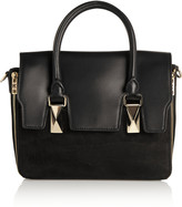 Thumbnail for your product : Karl Lagerfeld Paris K/School mini leather and nubuck tote