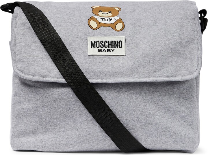 MOSCHINO BAMBINO Baby Teddy Bear canvas changing bag