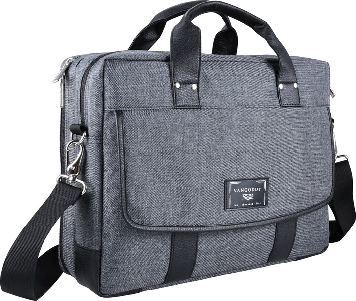 VANGODDY Chrono 13–14″ Professional Laptop Messenger Bag – Formal Briefcase Style, Padded Compartments, for Acer, Asus, Dell, MacBook, Surface & More