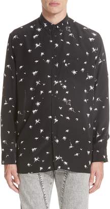 Givenchy Splatter Print Silk Shirt