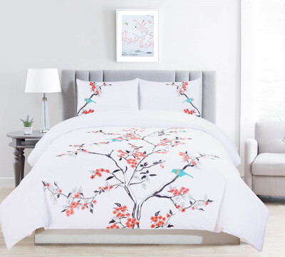 Superior 100% Cotton Embroidery 3-Piece Duvet Cover Set