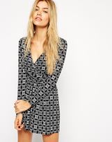 Thumbnail for your product : ASOS Wrap Front Festival Playsuit