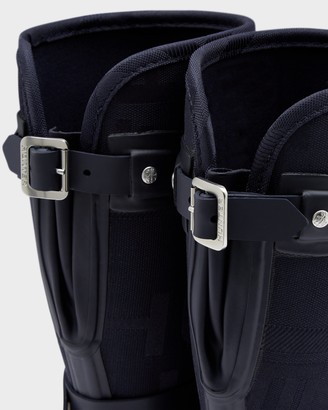 Hunter Women's Refined Slim Fit Adjustable Jacquard Short Wellington Boots