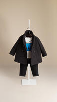 Thumbnail for your product : Burberry Wool Blend Twill Pea Coat