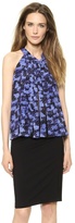 Thumbnail for your product : Rebecca Taylor Summer Storm Pleated Halter Top