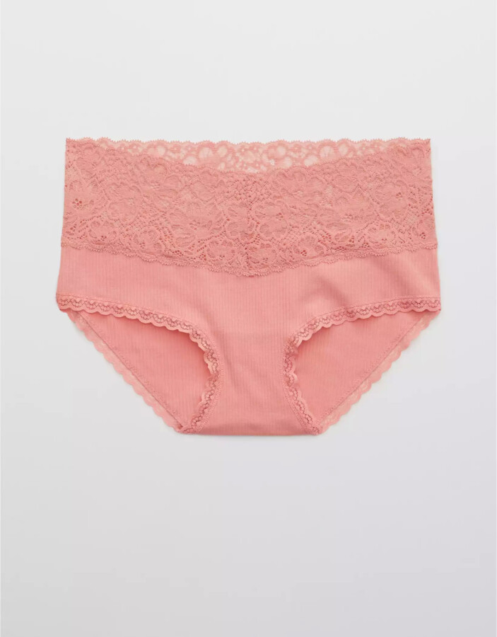 aerie Cotton Wide Lace Boybrief Underwear ShopStyle Panties
