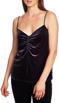 Thumbnail for your product : 1 STATE Ruched Front Velvet Camisole
