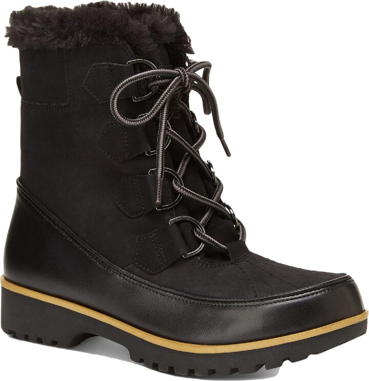 JBU by Jambu Brunswick Womens Faux Fur Cold Weather Winter Boots