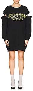 Moschino Women's "Couture Wars" Cotton Sweatshirt Dress - Black