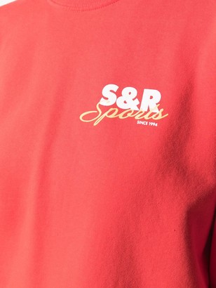 Sporty & Rich Logo-Print Cotton Sweatshirt