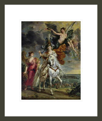 1000Museums The Medici Cycle: The Triumph of Juliers 1st September 1610 by Peter Paul Rubens -Framed Giclee Print