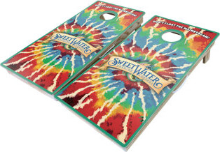 West Georgia Cornhole SweetWater Tie Dye 10 Piece Cornhole Set