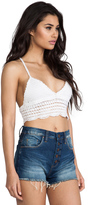 Thumbnail for your product : South Beach Lovers + Friends Crop Top
