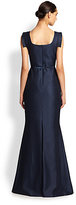 Thumbnail for your product : Black Halo Jackie O. Plated Crepe Gown