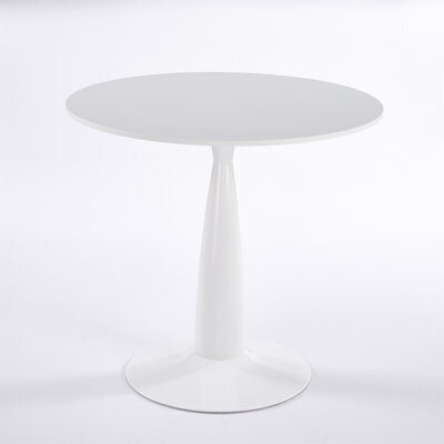 East Urban Home 31.5Inch Mid-Century Modern Pedestal Table Multi-Functional Dining Table For 4-6 People