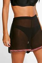 Thumbnail for your product : boohoo Bella Embroidered Tape Edge Beach Short