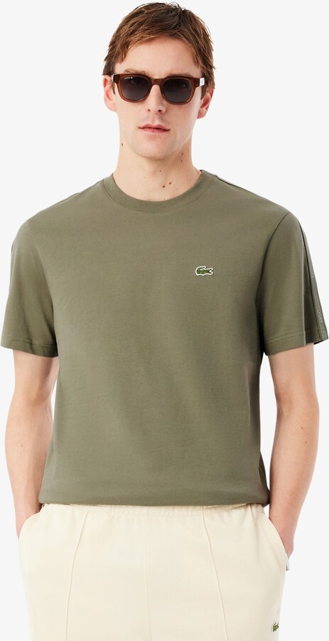 Lacoste Branded Stripe Band T-Shirt