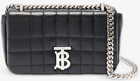 Burberry Quilted Leather Mini Lola Crossbody Bag Black/Silver-tone in  Lambskin Leather with Silver-tone - US