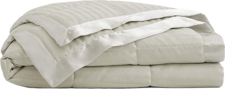 UNIKOME All Seasons Down Alternative Bed Blanket With Satin Trim