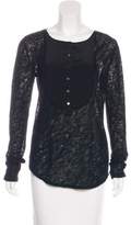 Thumbnail for your product : Marissa Webb Wool & Silk Long Sleeve Top