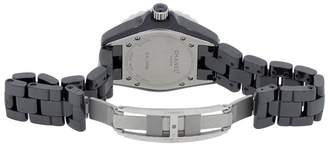 Chanel J12 H1708 Ceramic Diamond Bezel Black Dial 33mm Womens Watch